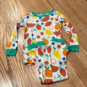 Little sleepies squeeze the day Fruit Print Pajamas